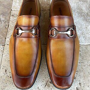 Magnanni - Leather Loafer - Cognac Brown